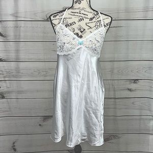 White Lace & Satin Chemise